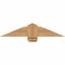 Ekena Millwork Eugene Smooth Timber Gable Bracket, Western Red Cedar, 36"W x 7"H x 1 1/2"D x 5 1/2"F, 5/12 Pitch GBW036X07X0206EUG00SWR - alternate 1